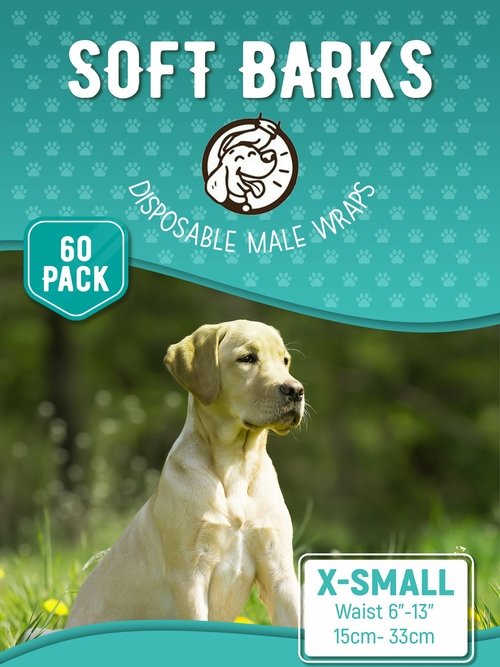 Disposable Male Wrap Dog Diapers Simple and Convenient, XSmall 60 - Image 2