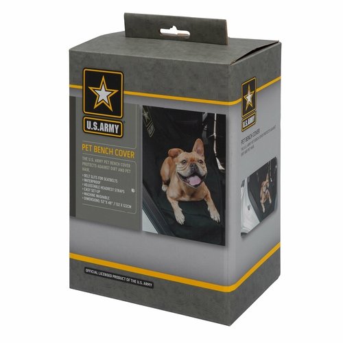 US Army Car Bench Seat Pet Cover - Dark Camo - Image 2