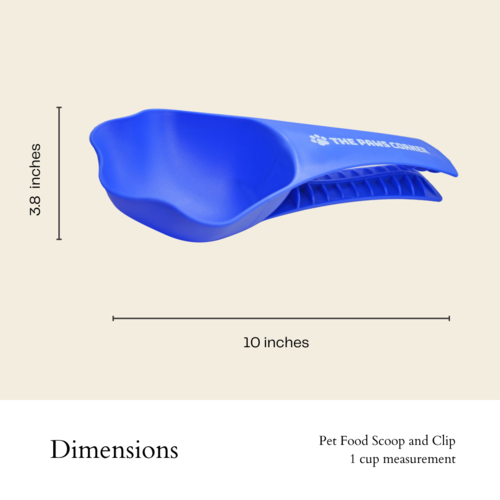 2in1 Paw-shaped Durable and Sturdy Pet Food Scoop/Clip (1 cup) - Image 4