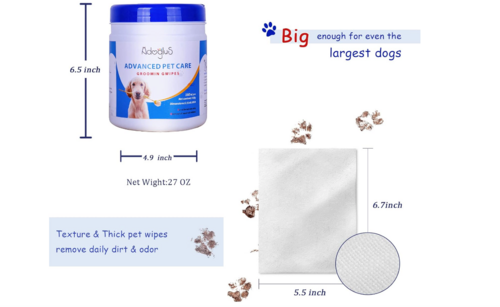 Pet Wipes with free cotton swabs - Image 2