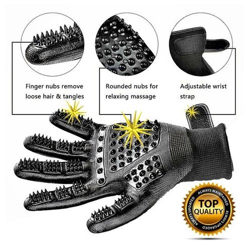 Fast Shipping 1 Pair Pet Grooming Gloves - Image 3