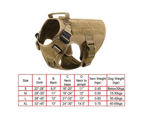 Fast Shipping Military Dog Tactical Harness and Leash Set - Image 4