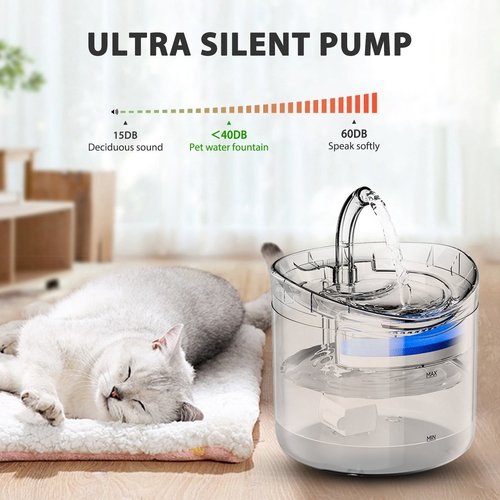 68 fl oz  Large Capacity Automatic  Pet Water Fountain with 2 Modes - Image 4