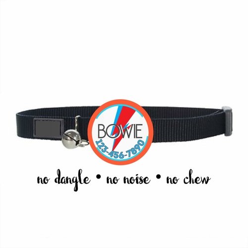 Bowie Ziggy Stardust Tag- Silent, Eco-Friendly, Ringless ID Tag - Image 7