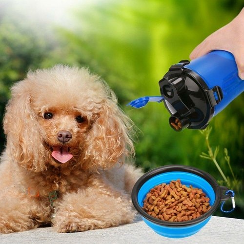 2 in 1 Dog Drinking Water Bottle with Bowls - Image 7